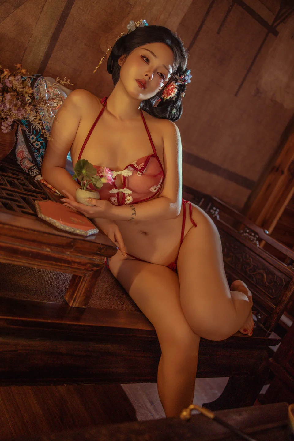 钛合金TiTi - 胭脂扣 [108P,2V-1.07GB] tg@simisebaisi 【丝足阁】024.webp